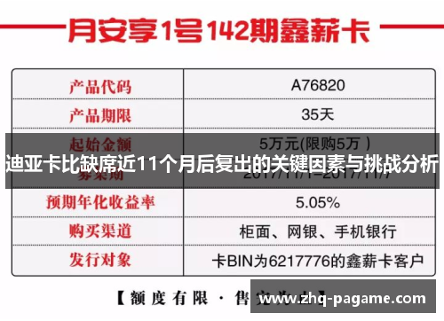 迪亚卡比缺席近11个月后复出的关键因素与挑战分析
